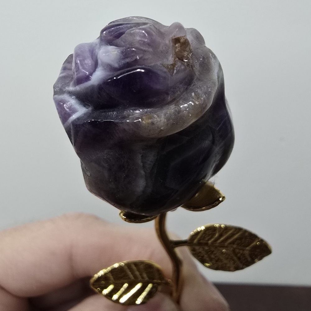 Amethyst Crystal Rose - Picture 8 of 11